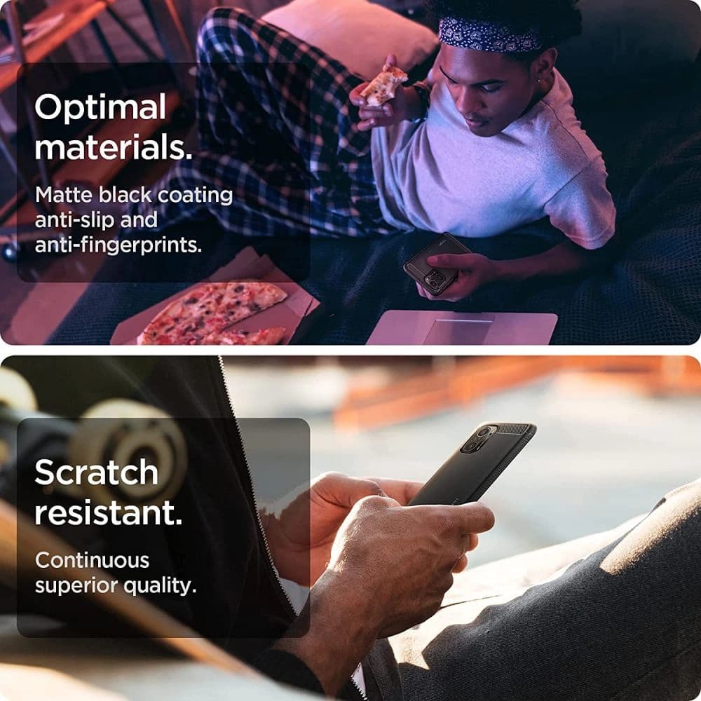 Etui Spigen Rugged Armor Xiaomi Mi 11i/POCO F3 Negru Mat - 7