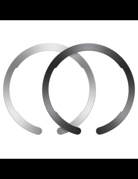 Mágneses gyűrűk ESR Halolock MagSafe Universal Magnetic Gyűrű Fekete és Ezüst