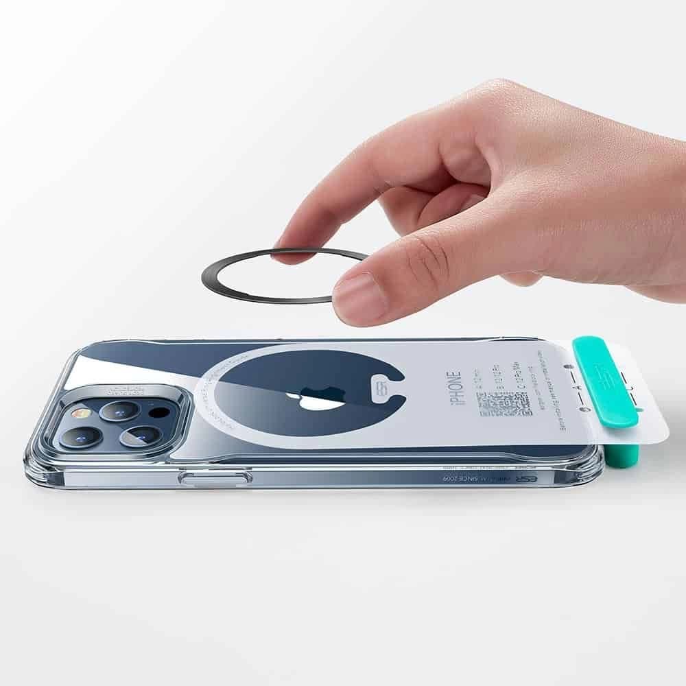 ESR Magnetische Ringe Halolock MagSafe Universal Magnetischer Ring Schwarz & Silber - 2