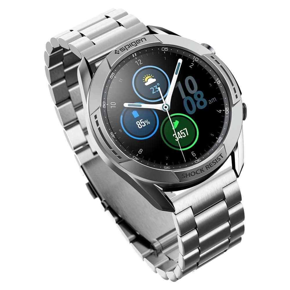 Spigen Samsung Overlay-Chrono-Schild Galaxy Watch 3 45mm Silber - 4