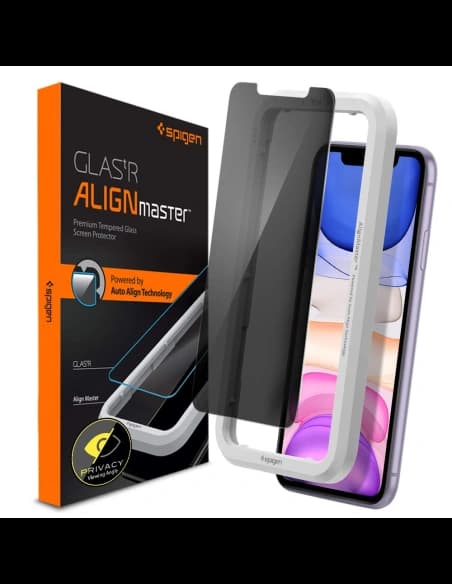 Spigen GLAS.tR AlignMaster Apple iPhone 11 Privacy