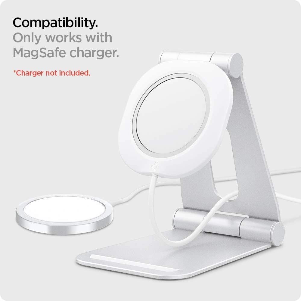 Spigen Apple Ladegerätständer Magfit S MagSafe Ladegerätständer Weiß - 5