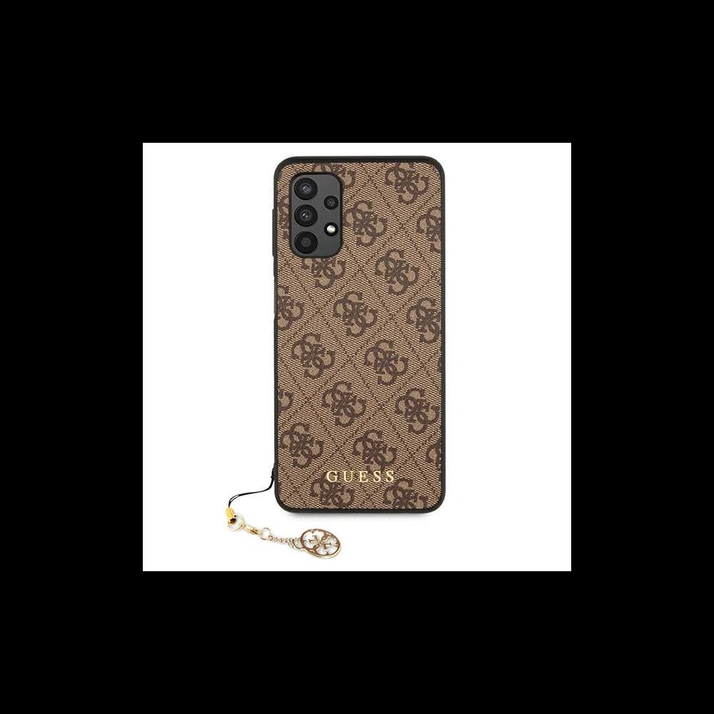 Etui Guess GUHCA325GF4GBR Samsung Galaxy A32 LTE hnědý/brown tvrdý obal 4G Charms Collection - 3