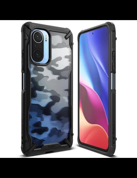 Etui Ringke Fusion-X Design Xiaomi Mi 11i/Mi 11X/Pocophone F3/Redmi K40/K40 Pro/K40 Pro Plus Camo (Moro) Black