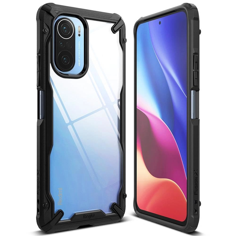 Etui Ringke Fusion-X Xiaomi Mi 11i/Mi 11X/Pocophone F3/Redmi K40/K40 Pro/K40 Pro Plus Negru