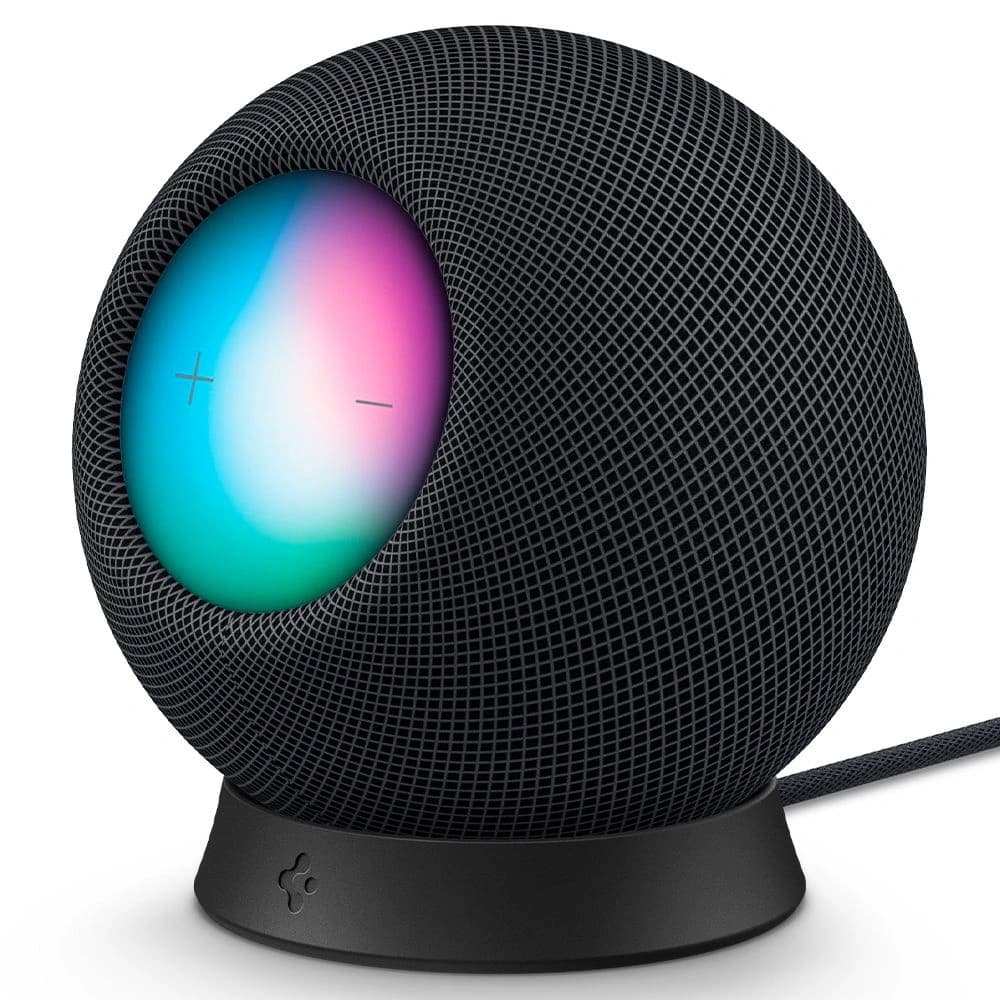 Spigen Apple Ständer Silikon Fit HomePod mini Ständer Schwarz