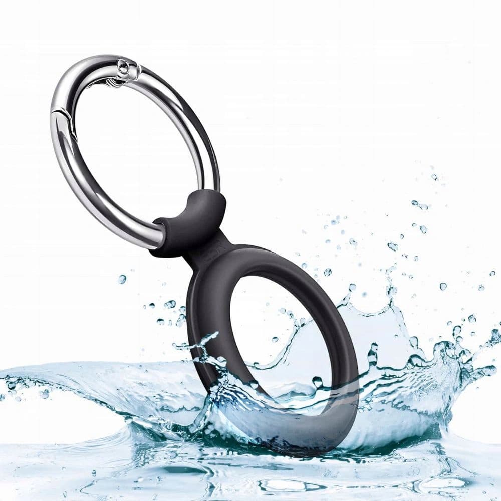 Silikonowe etui ESR Cloud Apple AirTag Black & Black - 5