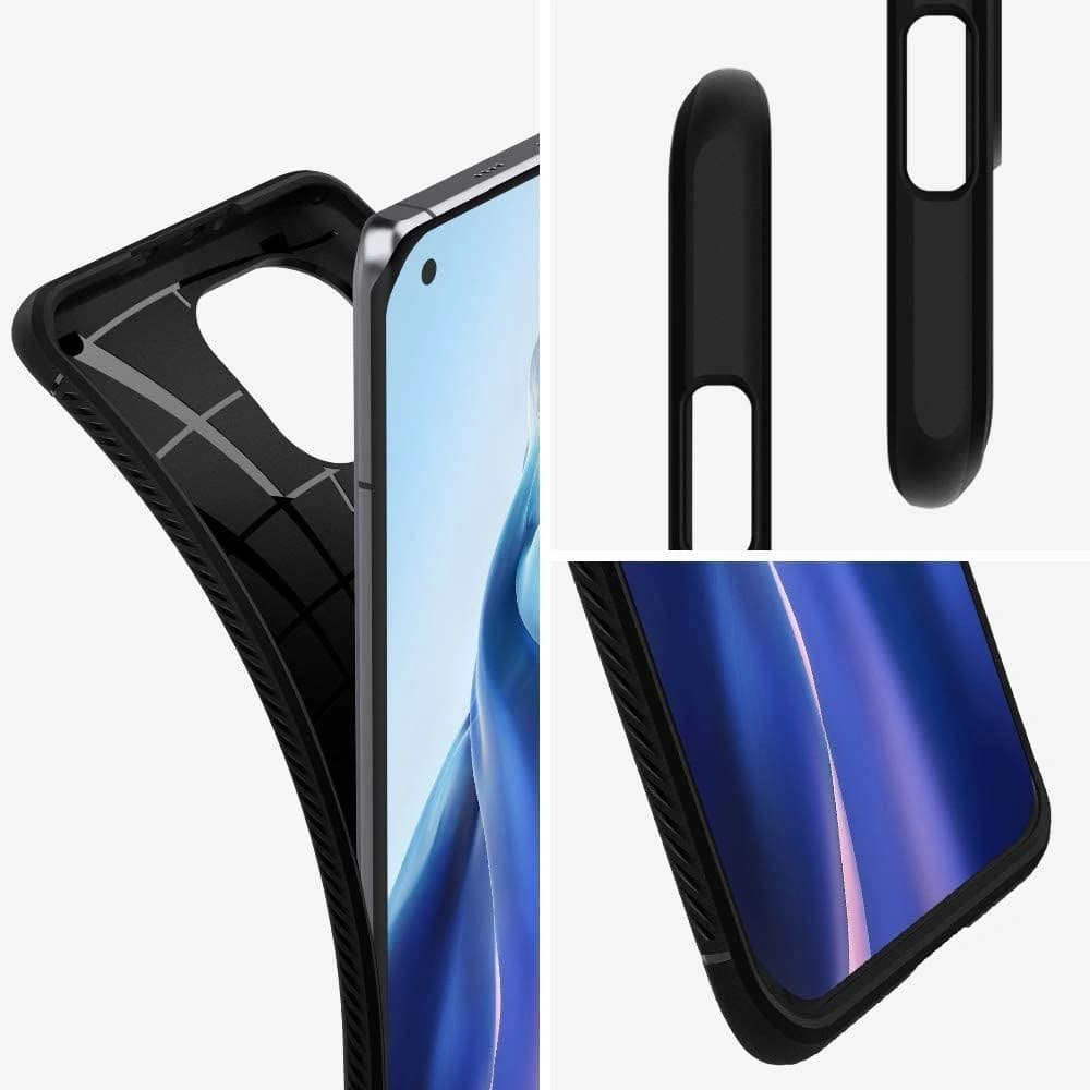 Spigen Xiaomi Gehäuse Rugged Armor Mi 11 Lite LTE/5G Mattschwarz - 8