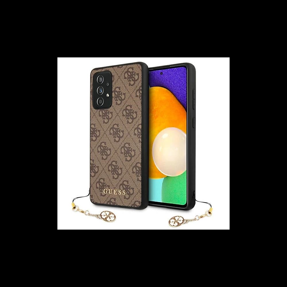 Etui Guess GUHCA72GF4GBR Samsung Galaxy A72 barna/brown kemény tok 4G Charms Collection