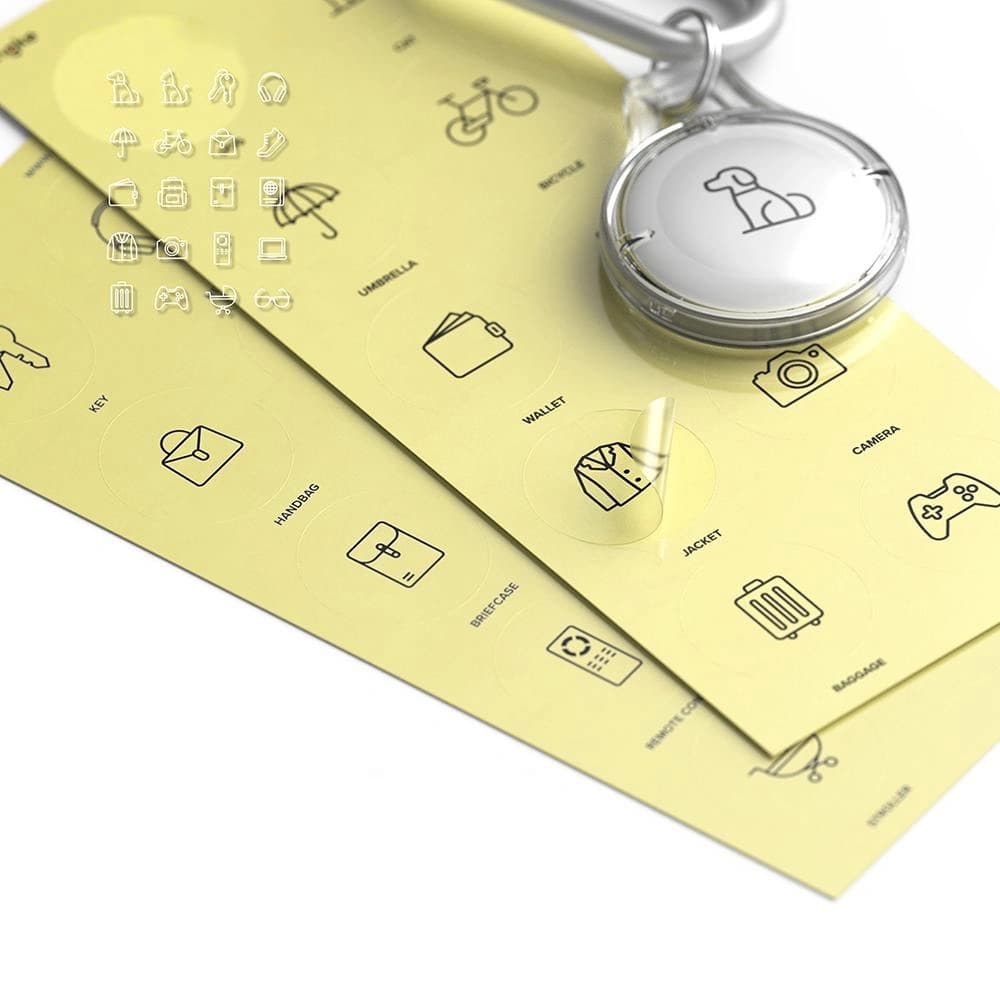 Ringke Apple Case Slim AirTag Klar [4 PACK] - 9