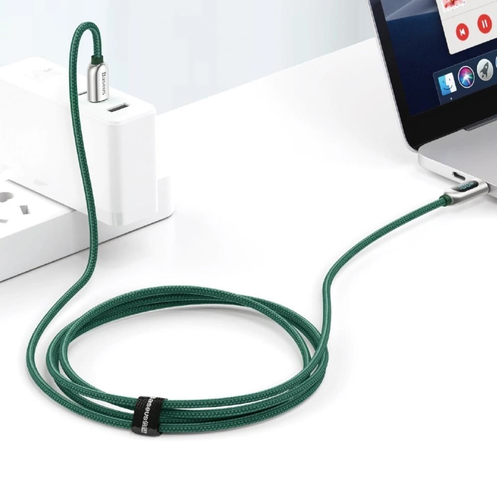 Baseus Display Cable USB-C to USB-C 100W 1m (green) - 8