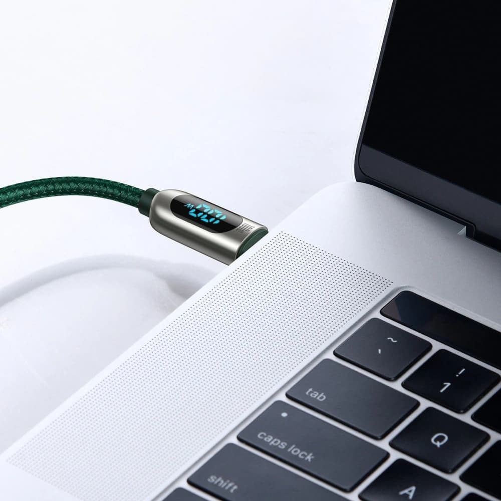 Baseus Display Cable USB-C to USB-C 100W 1m (green) - 9