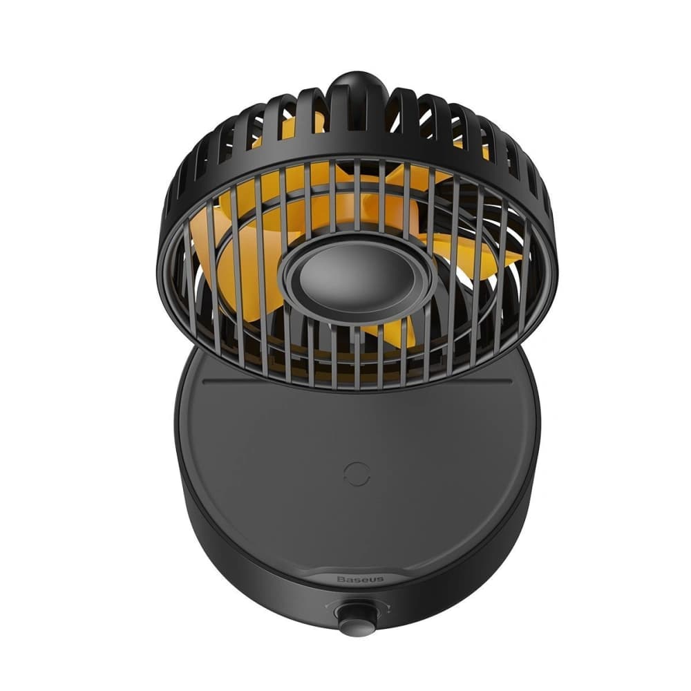 Baseus Tischventilator Hermit mit 10W induktivem Ladegerät (schwarz) - 5