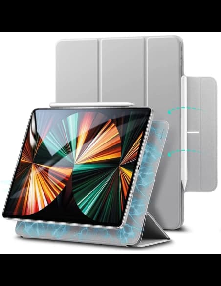 Etui ESR Rebound Magnetic Apple iPad Pro 12.9 2020/2021 (2. i 3. generacji) Silver Grey