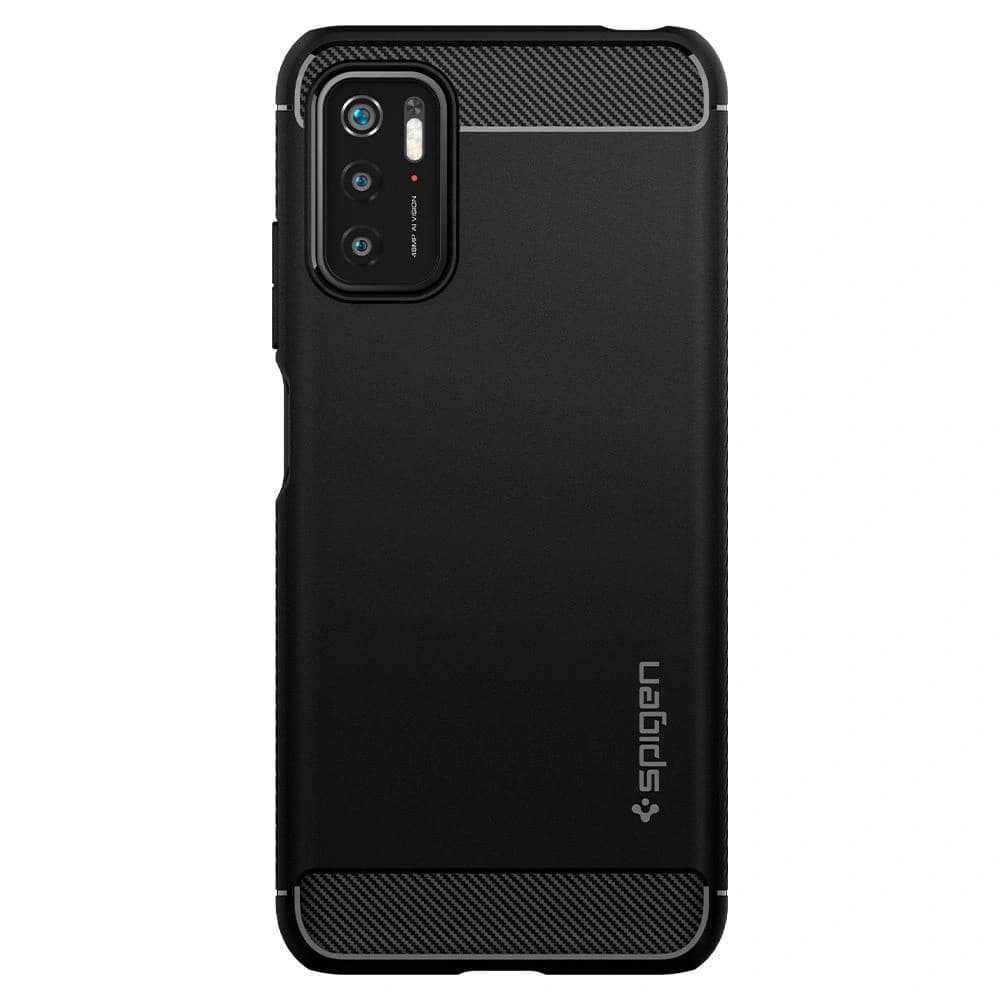 Etui Spigen Rugged Armor Pocophone M3 Pro 5G/Redmi Note 10 5G Matt Fekete - 2