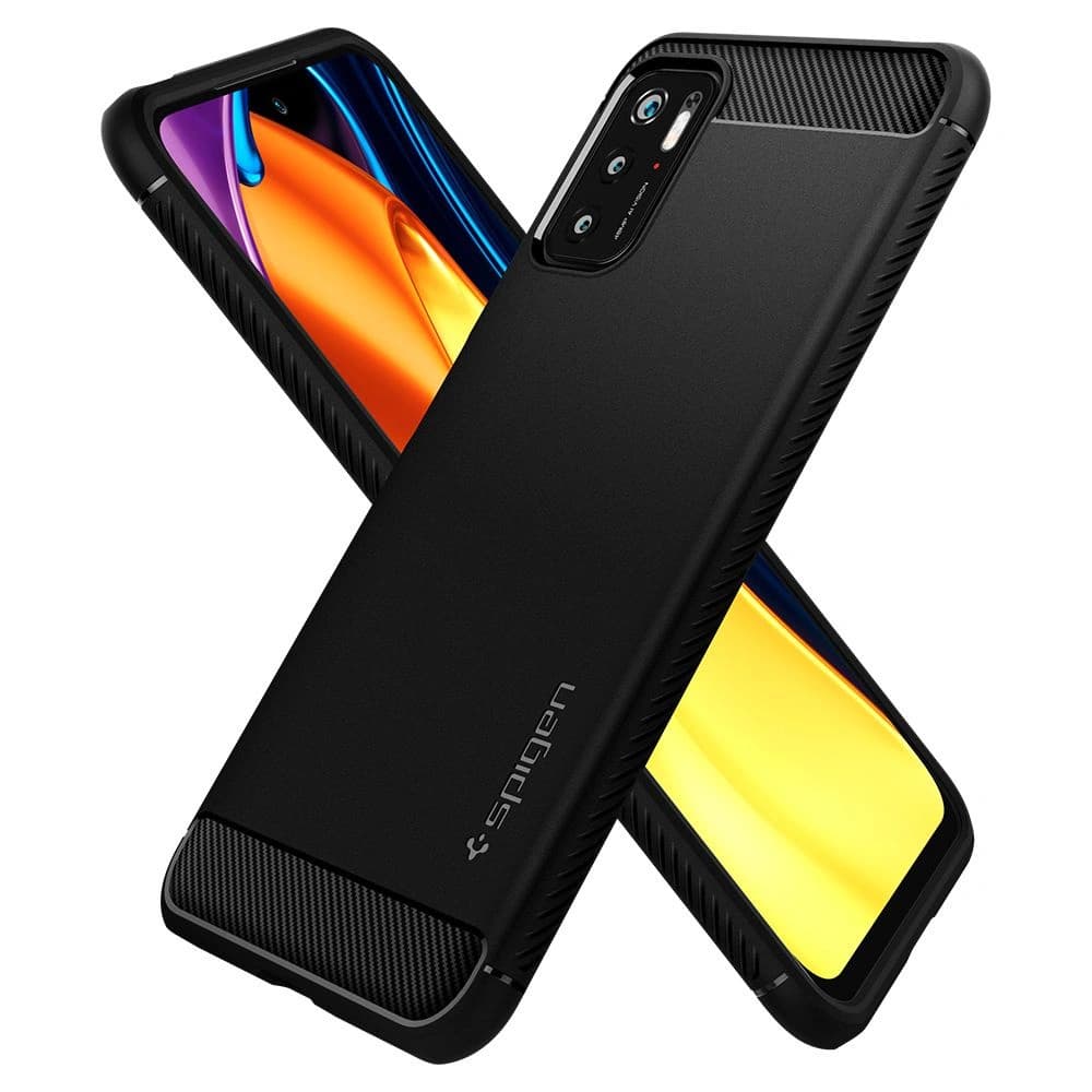 Etui Spigen Rugged Armor Pocophone M3 Pro 5G/Redmi Note 10 5G Matt Fekete - 6