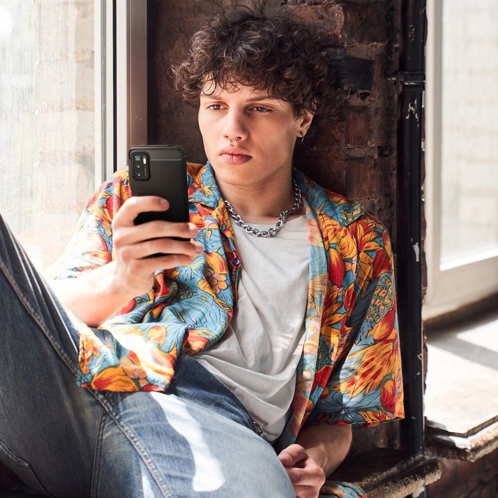 Etui Spigen Rugged Armor Pocophone M3 Pro 5G/Redmi Note 10 5G Matt Fekete - 14