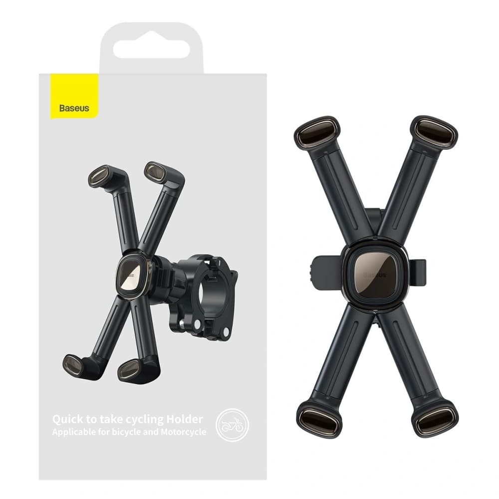 Baseus Fahrradhalter Quick für Handys (schwarz) - 7
