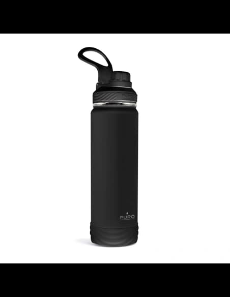 Sticlă termică din oțel inoxidabil PURO Outdoor 750 ml (Negru)