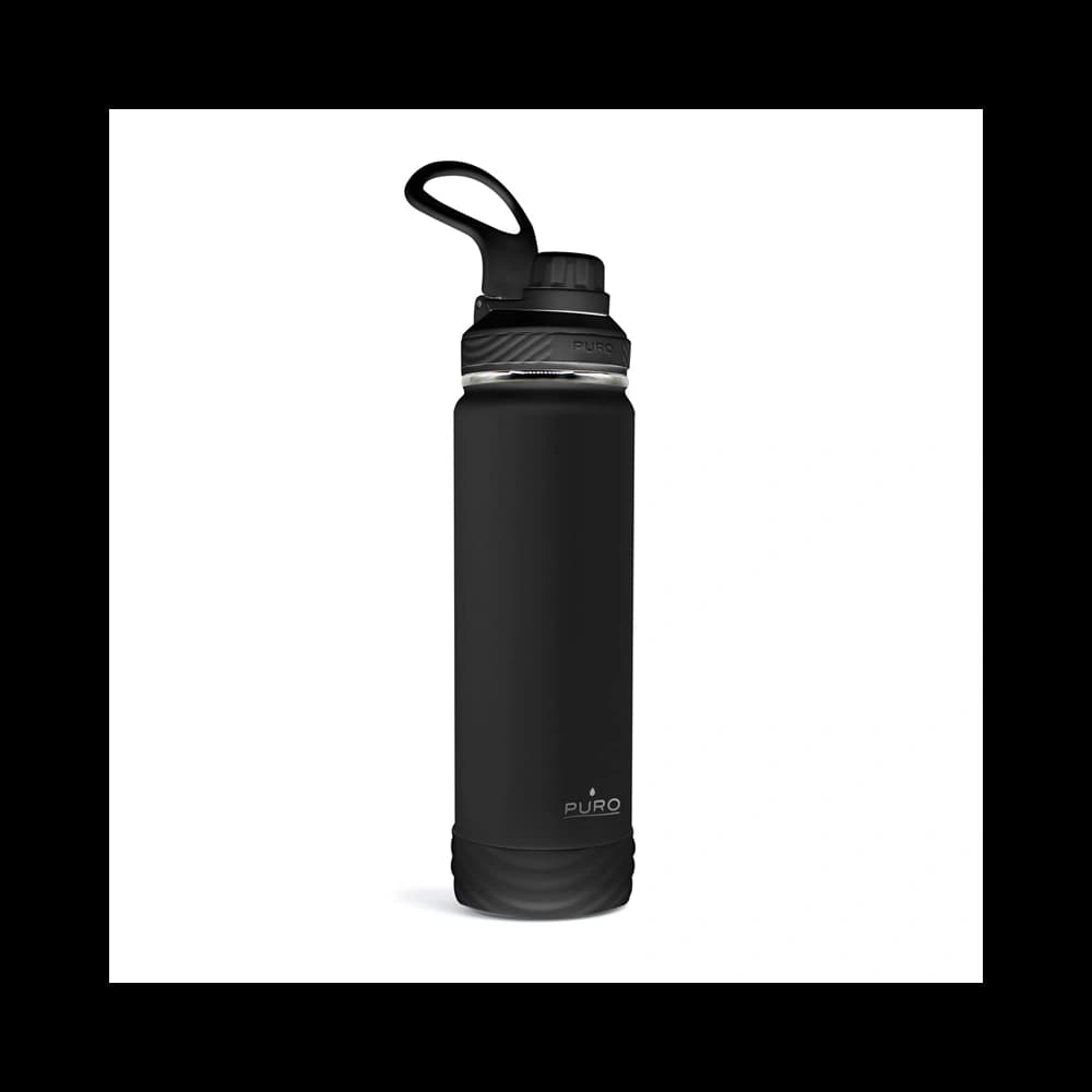 Sticlă termică din oțel inoxidabil PURO Outdoor 750 ml (Negru) - 1