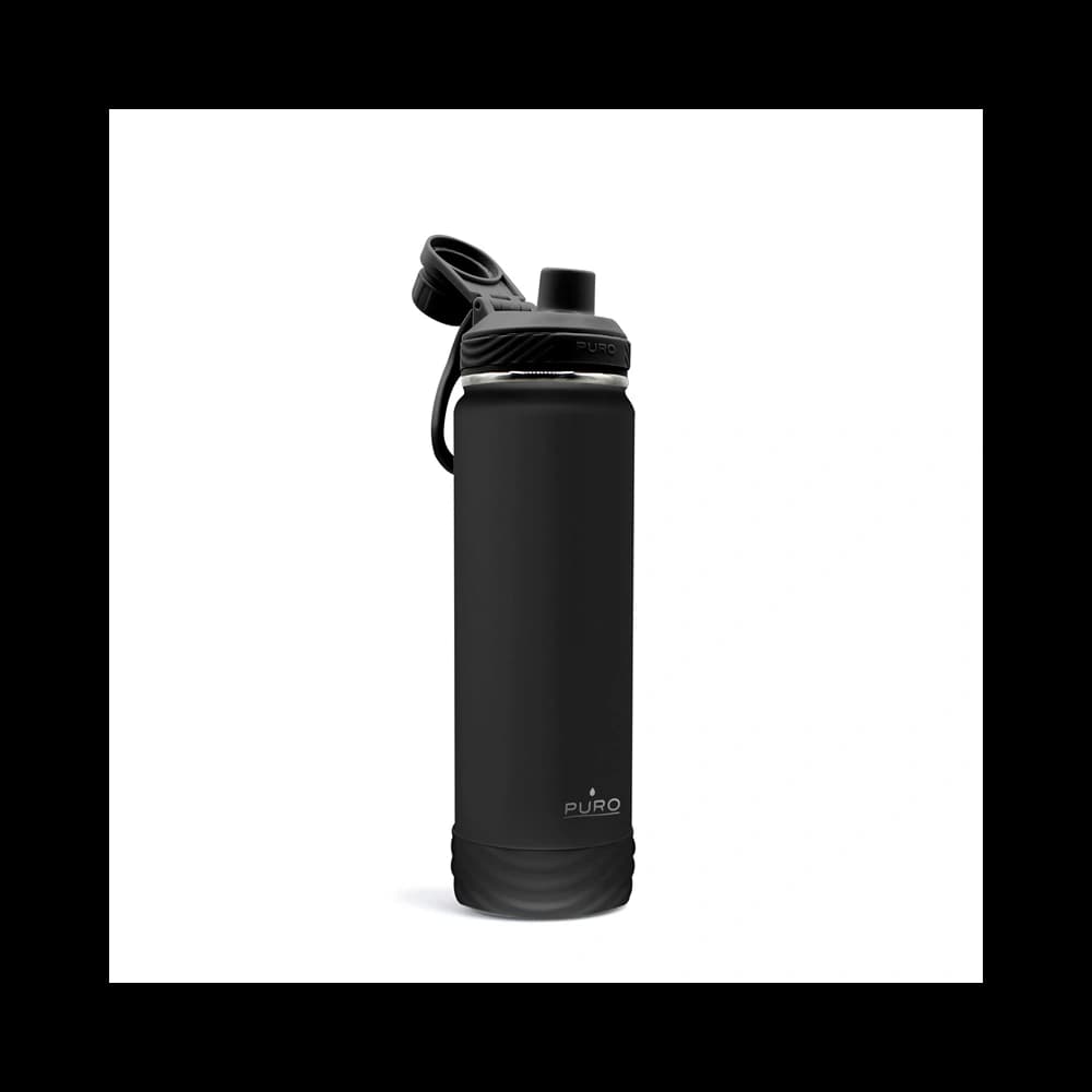 Sticlă termică din oțel inoxidabil PURO Outdoor 750 ml (Negru) - 2