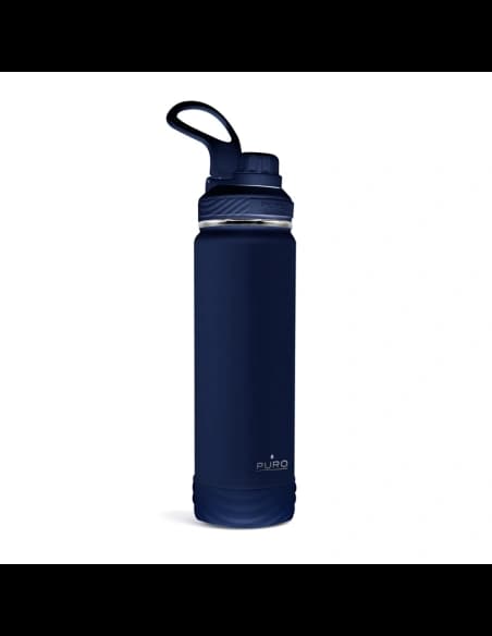 Sticlă termică din oțel inoxidabil PURO Outdoor 750 ml (Albastru Închis)