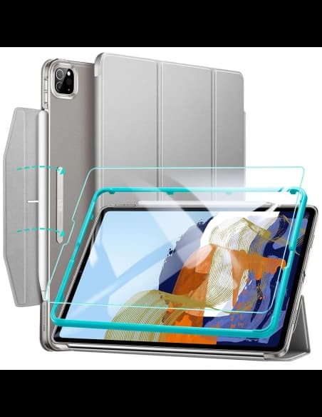 ESR Ascend Trifold & Tempered Glass Apple iPad Pro 11 2021 Grey