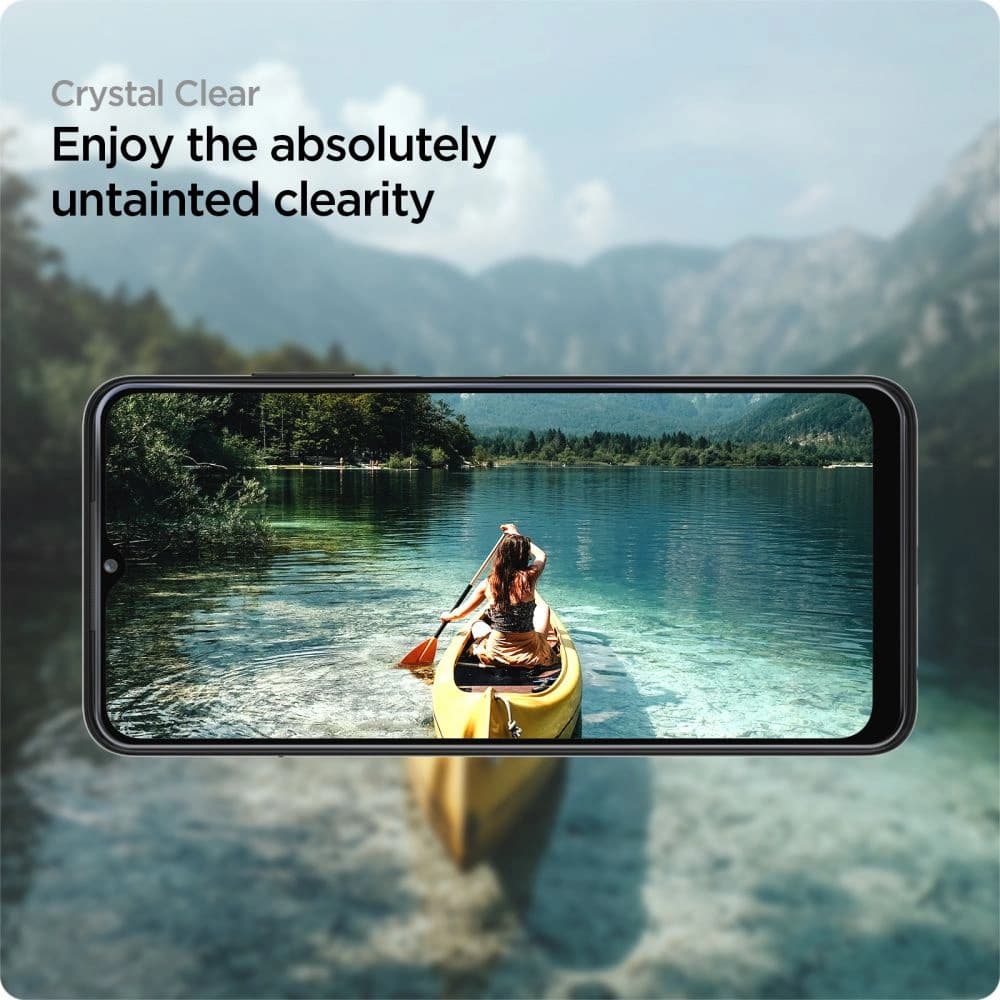 Spigen Samsung Gehärtetes Glas GLAS.tR Slim AlignMaster Galaxy A22 5G [2 PACK] - 6