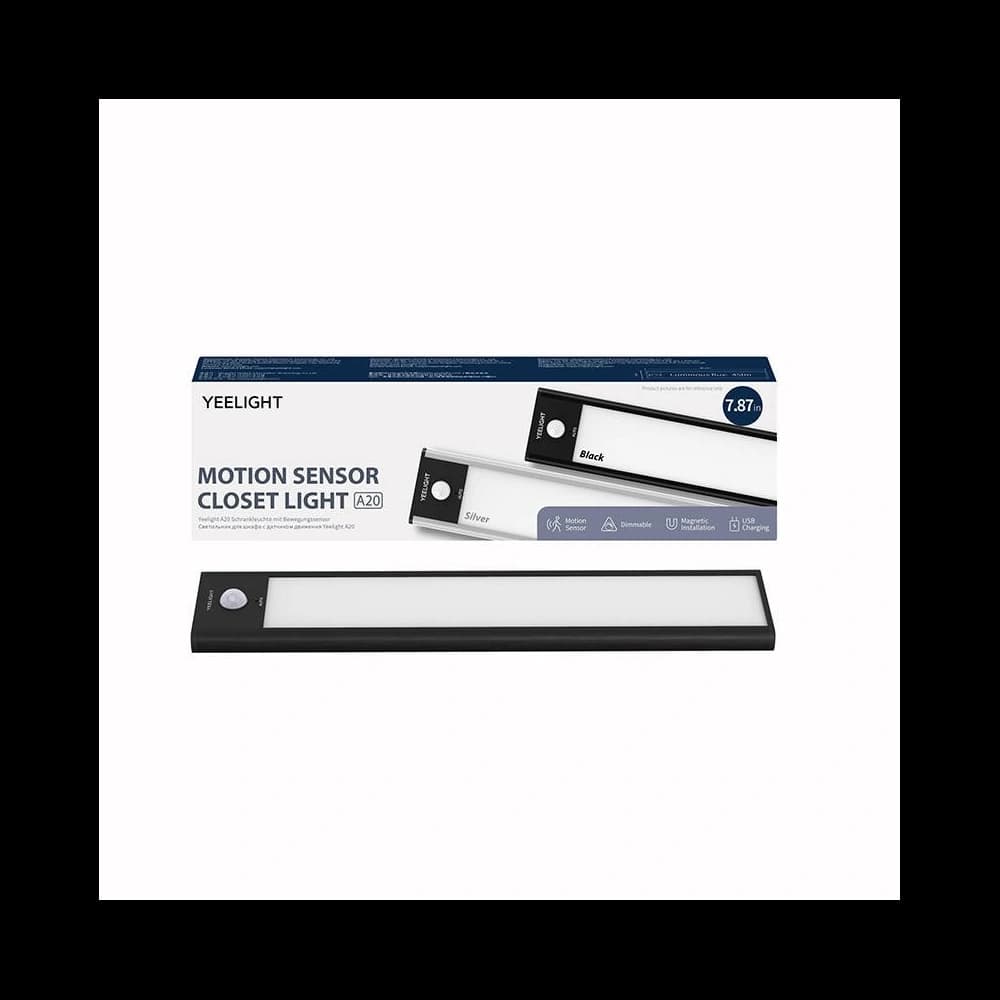 Lampička do skříně s pohybovým senzorem Yeelight Closet Light 20cm (Černá) - 5