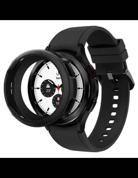 Spigen Samsung Gehäuse Liquid Air Galaxy Watch4 Classic 46mm Matt Schwarz