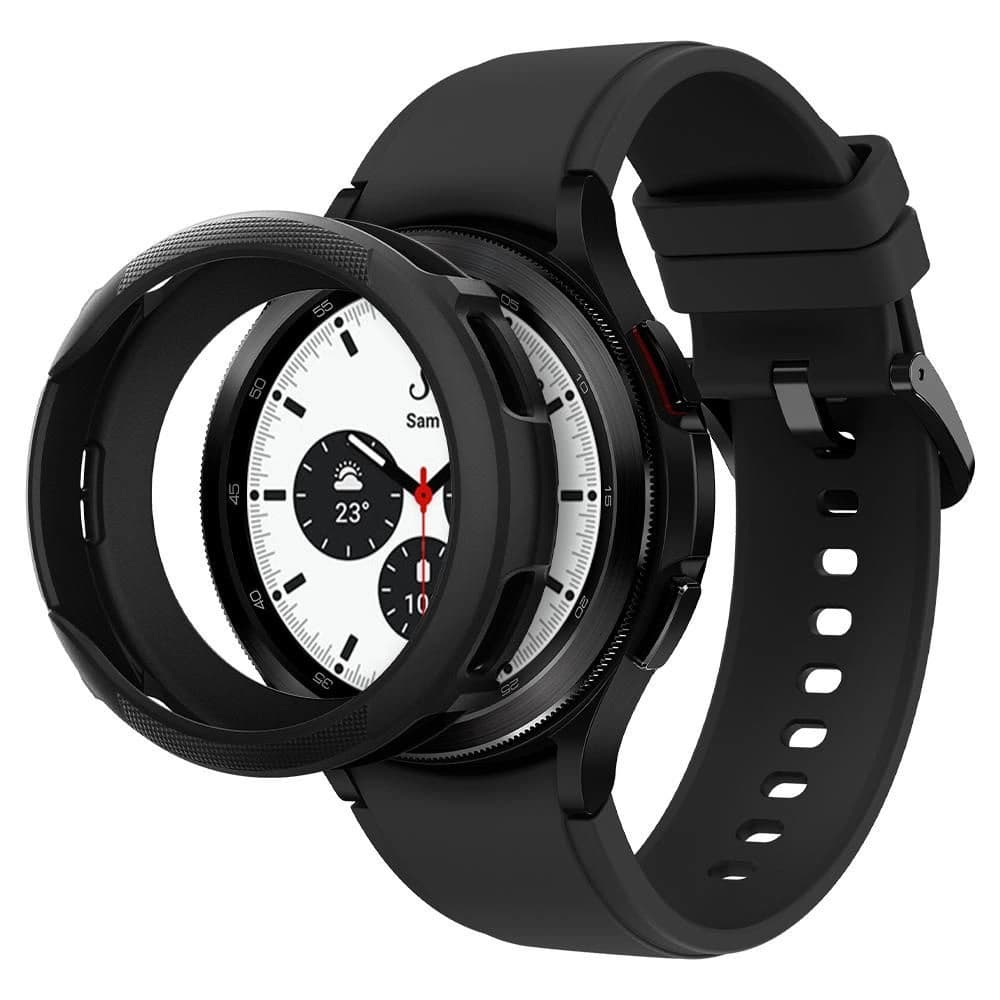 Spigen Samsung Gehäuse Liquid Air Galaxy Watch4 Classic 46mm Matt Schwarz
