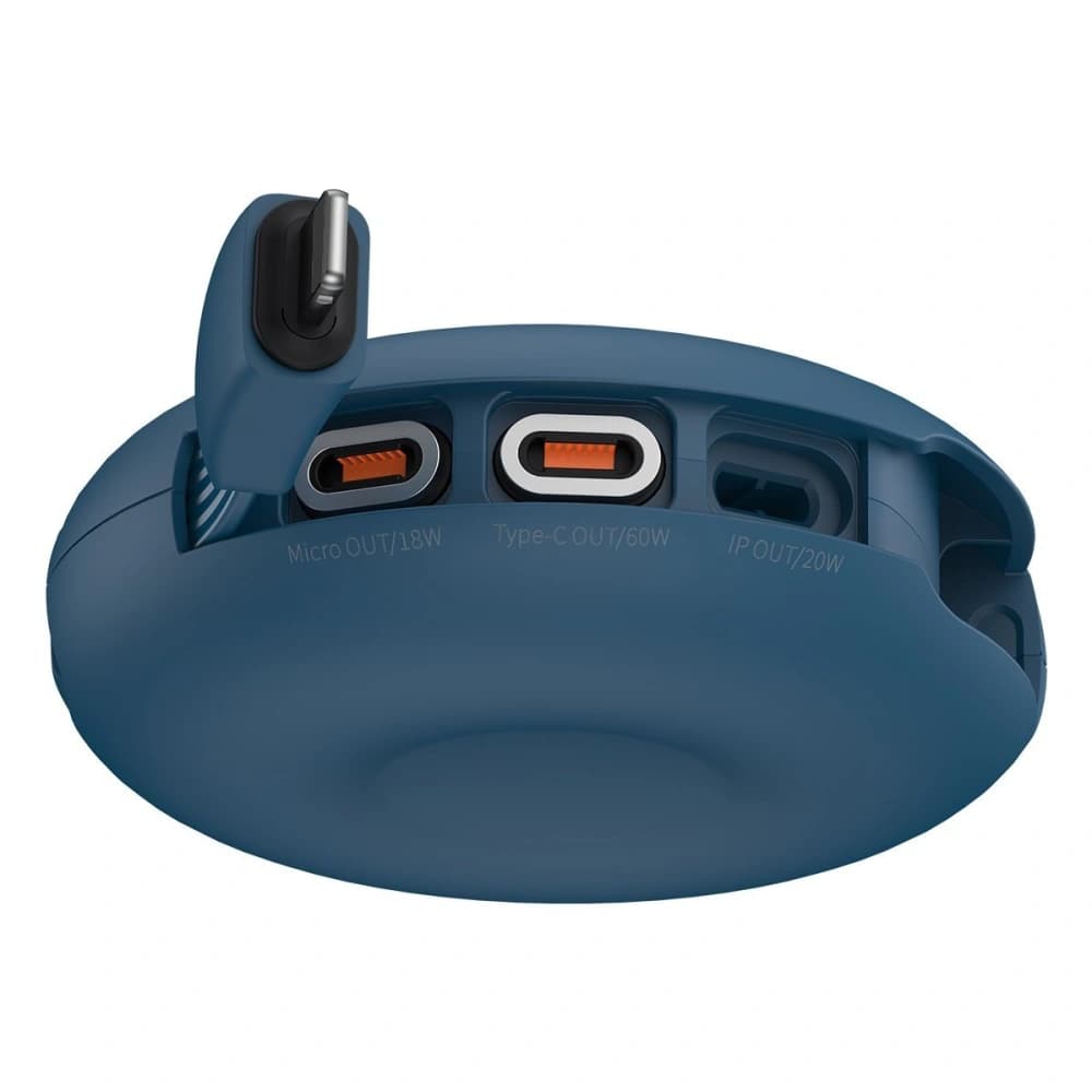 USB mágneses kábel Baseus Zinc 3w1 USB-C / Lightning / Micro 20W, 1m (kék) - 4