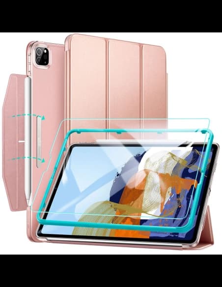 ESR Ascend Trifold & Tempered Glass Apple iPad Pro 11 2021 (3. generacji) Rose Gold