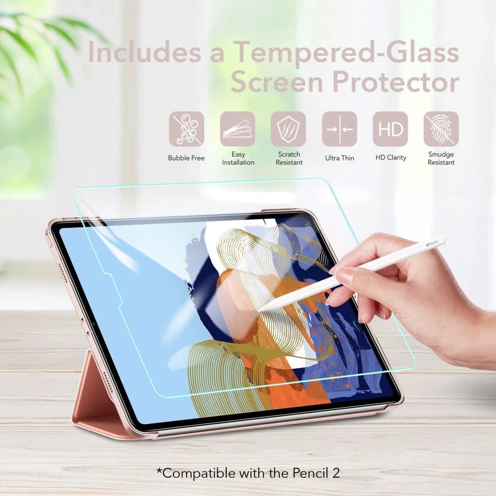 ESR Ascend Trifold & Tempered Glass Apple iPad Pro 11 2021 (3. generacji) Rose Gold - 10