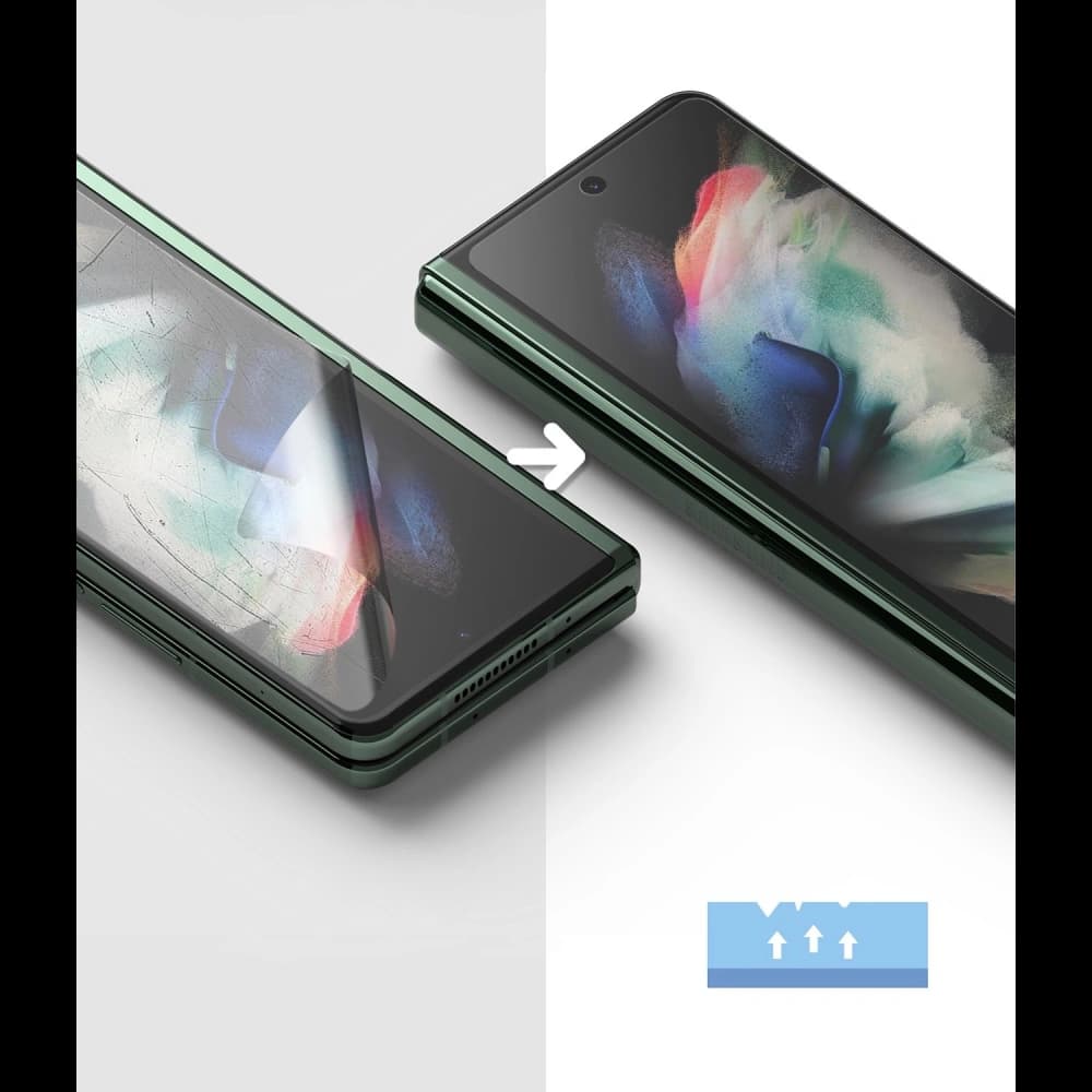 Fólie Ringke Invisible Defender Samsung Galaxy Z Fold 3 [2 PACK] - 4