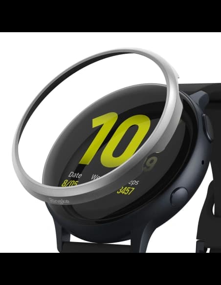 Überzug Ringke Bezel Styling Samsung Galaxy Watch Active 2 40mm Edelstahl silber GWA2-40-09