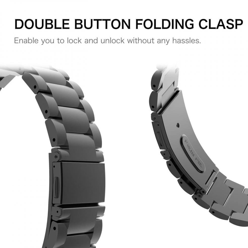 Armband Tech-Protect Edelstahl Samsung Gear S3 Schwarz - 6