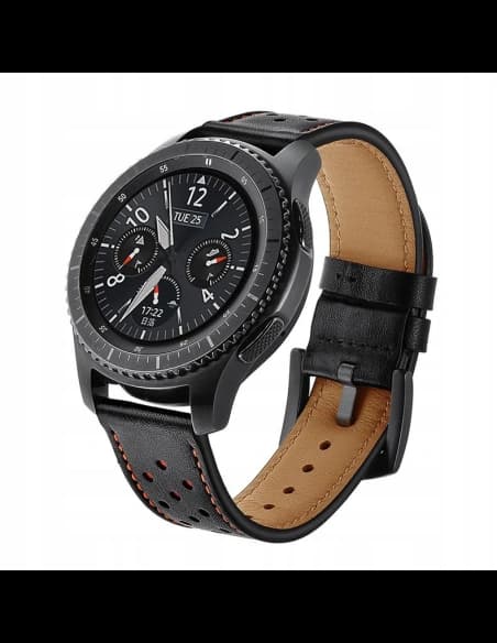 Tech-Protect Leder Samsung Gear S3 Schwarz
