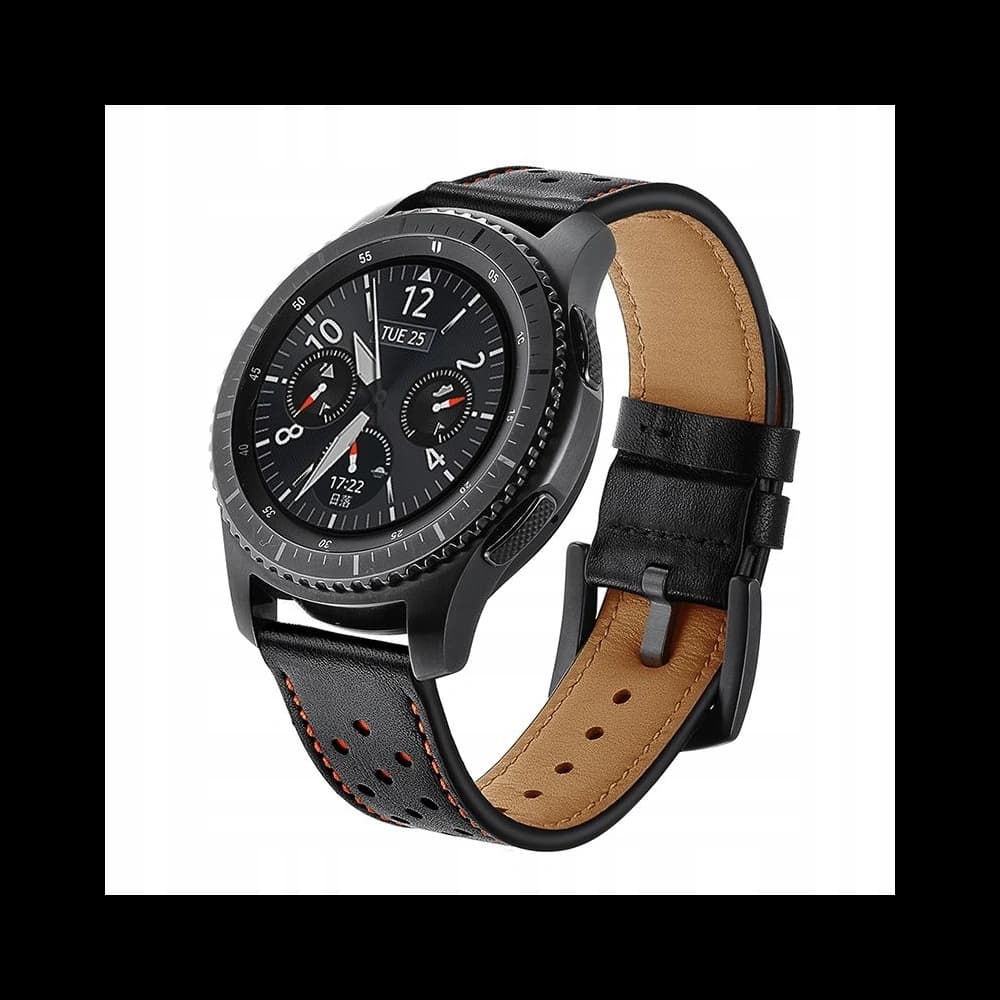 Pasek Tech-Protect din piele Samsung Gear S3 Negru