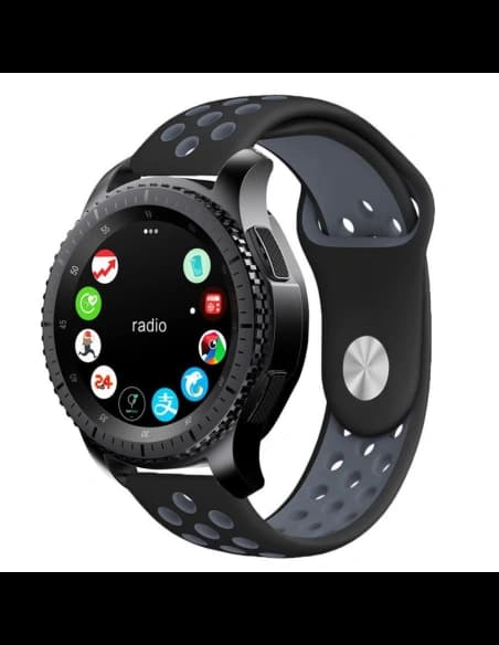 Tech-Protect Softband Samsung Galaxy Watch 46mm Schwarz/Grau