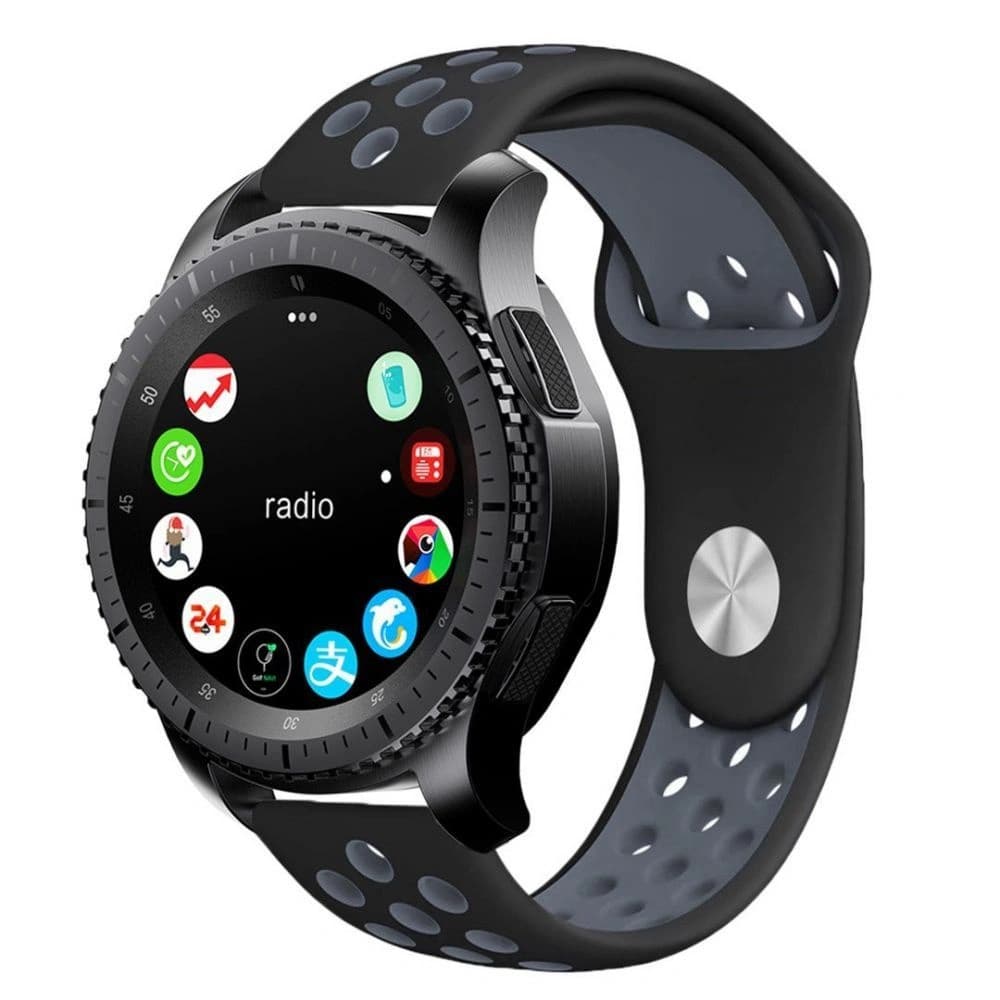 Tech-Protect Softband Samsung Galaxy Watch 46mm Schwarz/Grau - 1