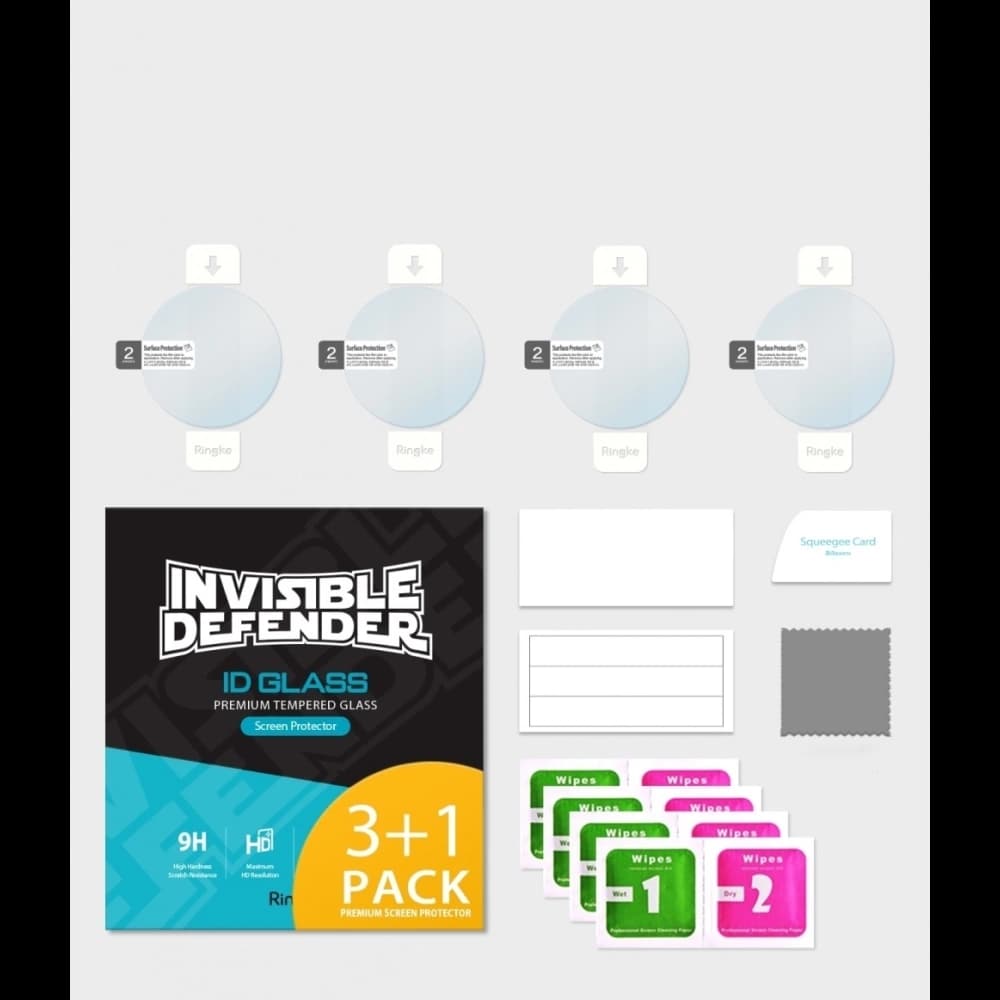 Edzett üvegek készlete Ringke ID Glass Samsung Galaxy Watch 41mm & 42mm 0.33mm [4 PACK] - 10