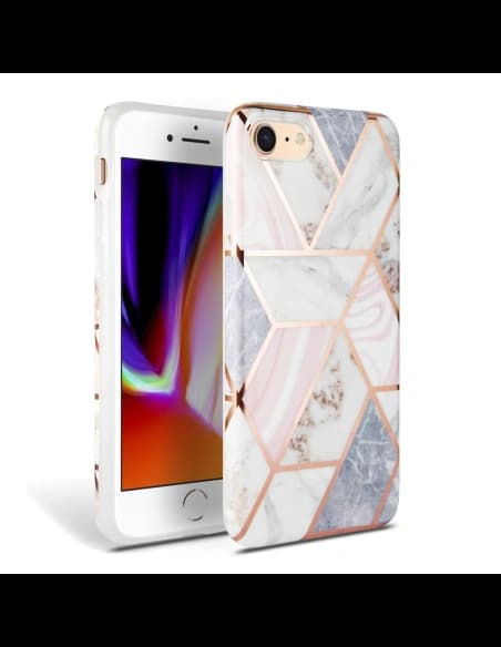 Tech-Protect Marble Apple iPhone SE 2022/SE 2020/8/7 Pink