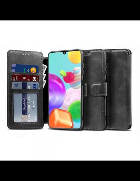 Case Tech-Protect Wallet Samsung Galaxy M51 Schwarz