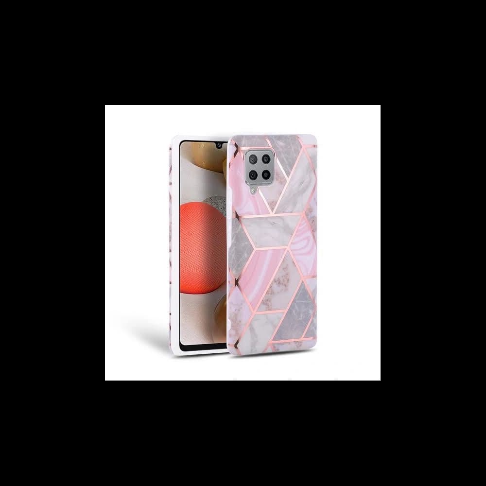 Etui Tech-Protect Marble Samsung Galaxy A42 5G Růžová