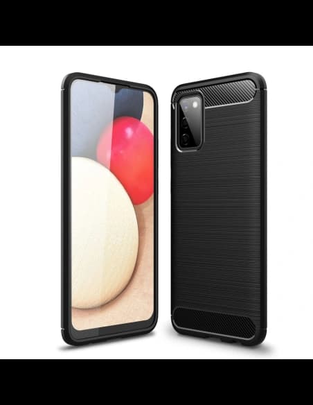 Etui Tech-Protect TPUCarbon Samsung Galaxy A02s černé