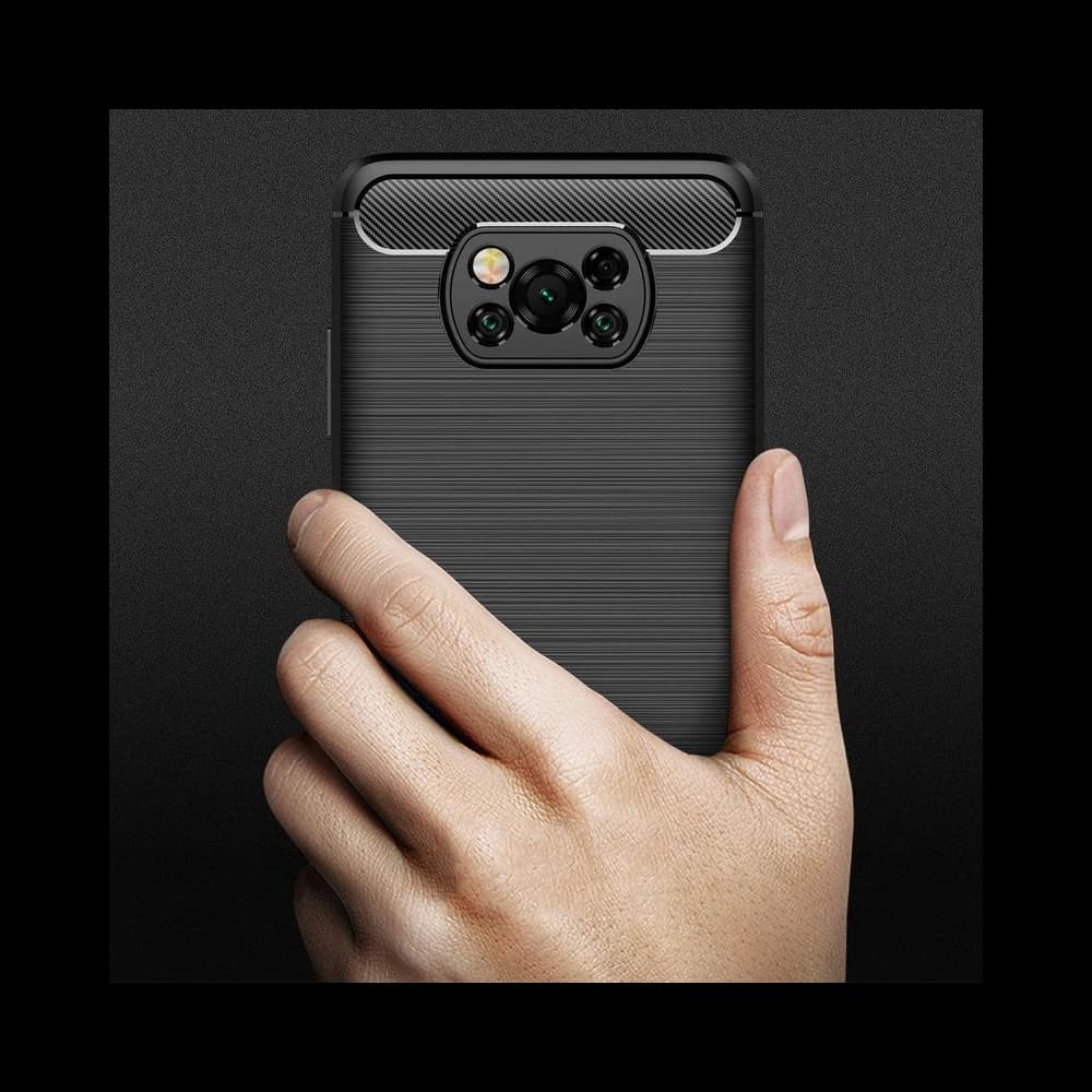 Case Tech-Protect TPUCarbon POCO X3 Pro/X3 NFC Schwarz - 7