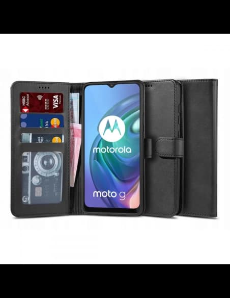 Case Tech-Protect Wallet 2 Motorola Moto G10/G30 Schwarz