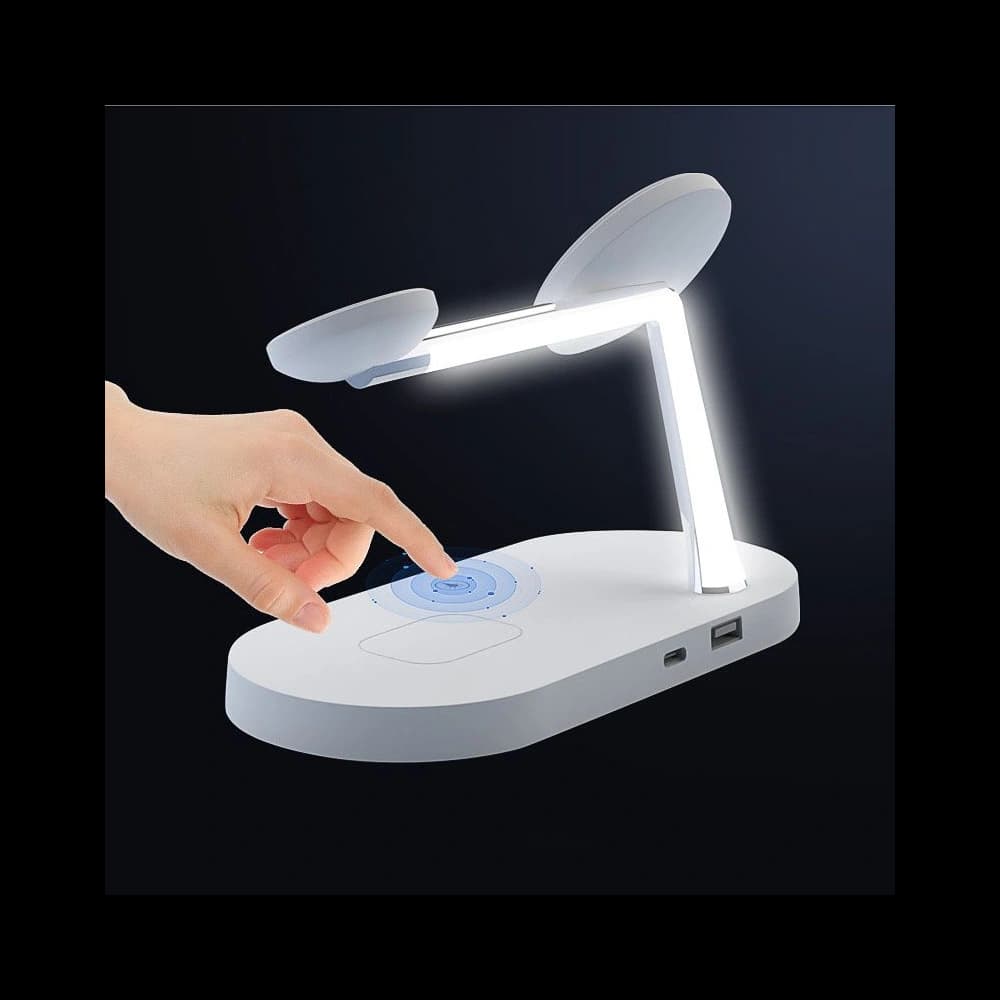 Vezeték nélküli töltő Tech-Protect A12 3in1 Magnetic MagSafe Vezeték nélküli Töltő Fehér - 5