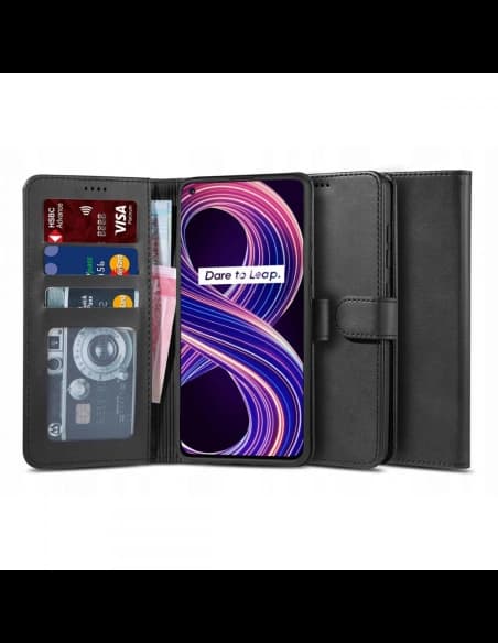 Etui Tech-Protect Wallet 2 Realme 8 5G/Narzo 30 5G Černá